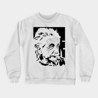 Albert Einstein black and white Crewneck Sweatshirt